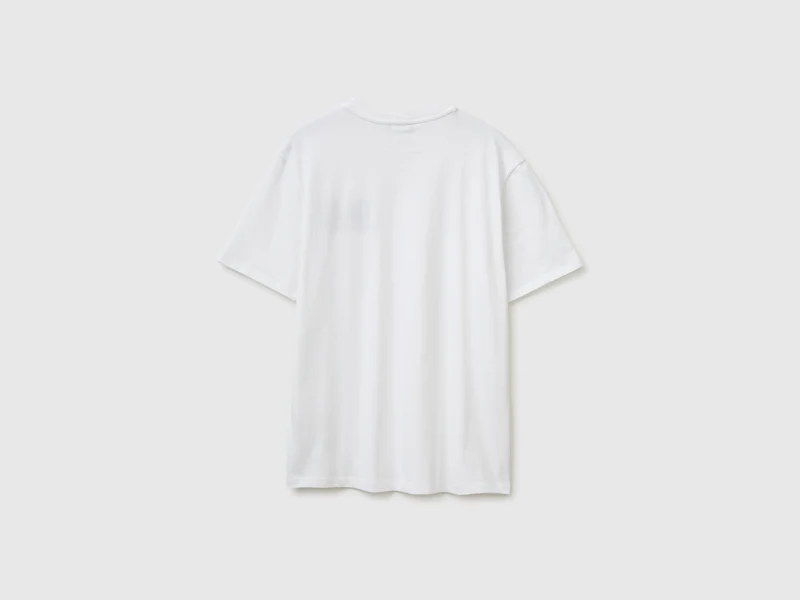 Melange-T-Shirt mit Logo