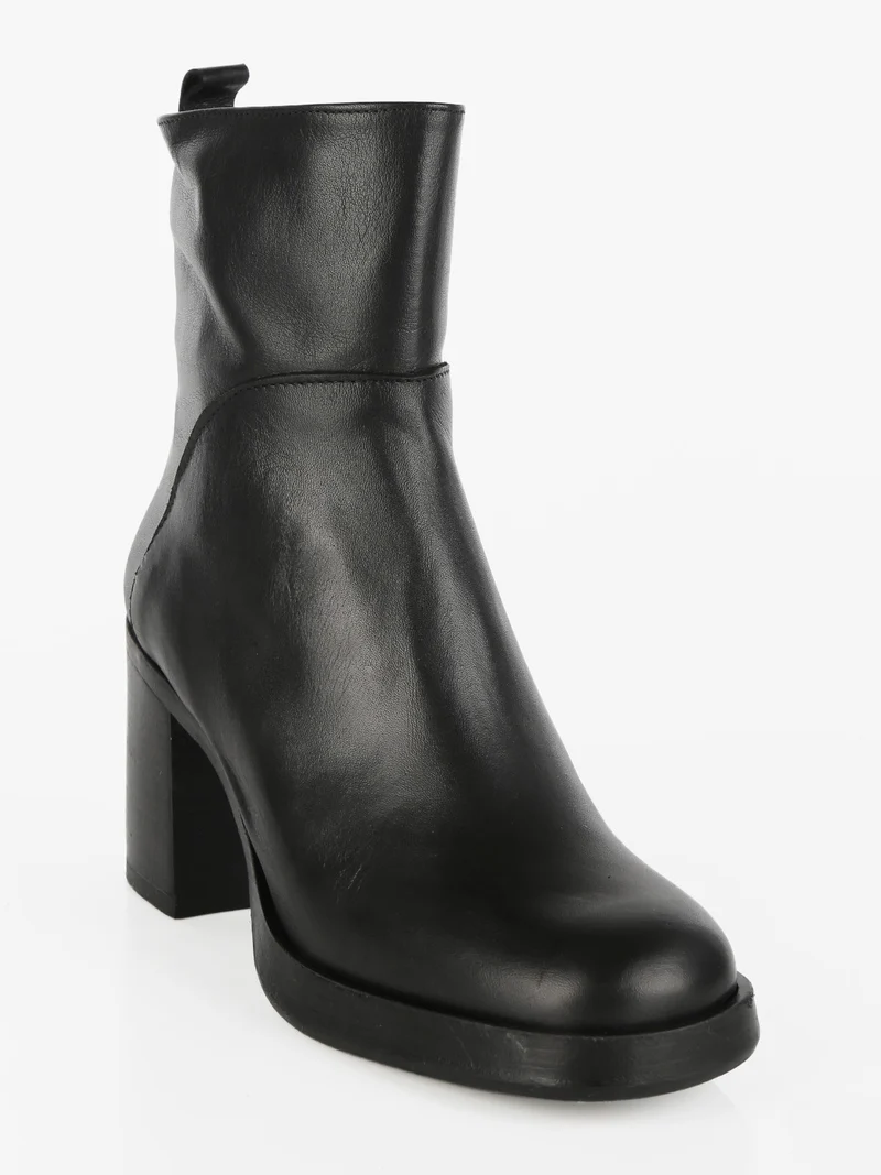 Stivaletti da donna in pelle - nero