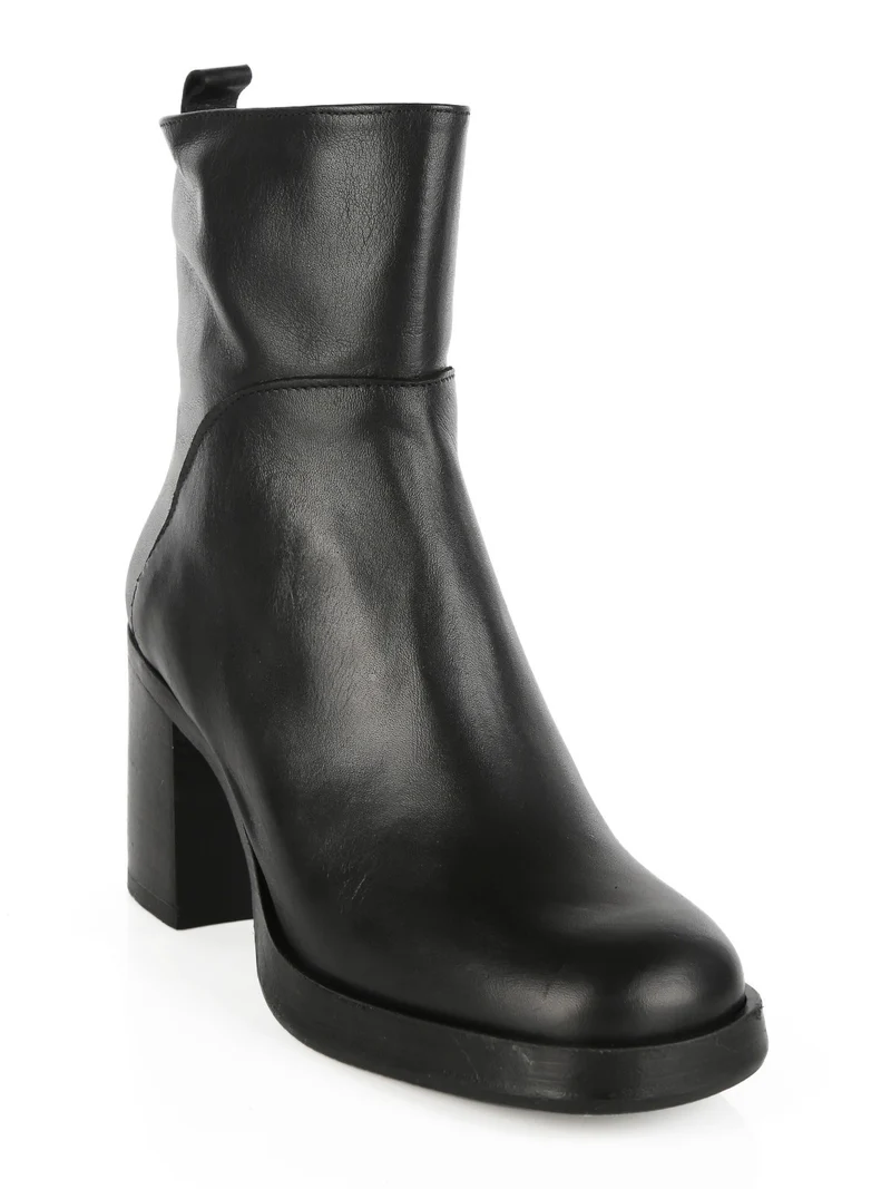 Stivaletti da donna in pelle - nero