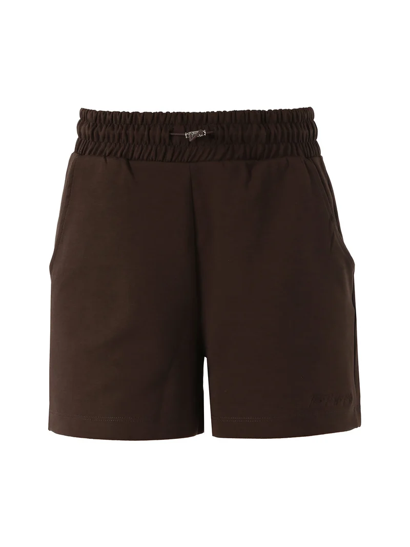 Shorts donna con coulisse - moro