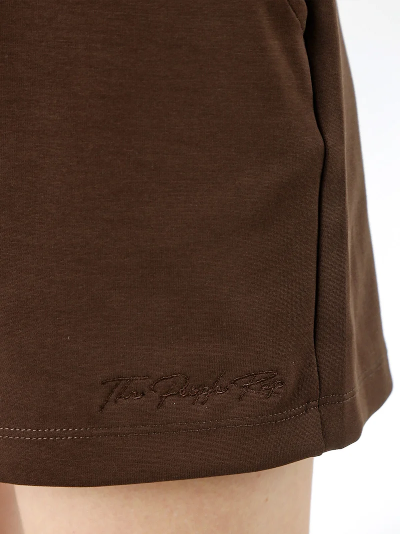 Shorts donna con coulisse - moro