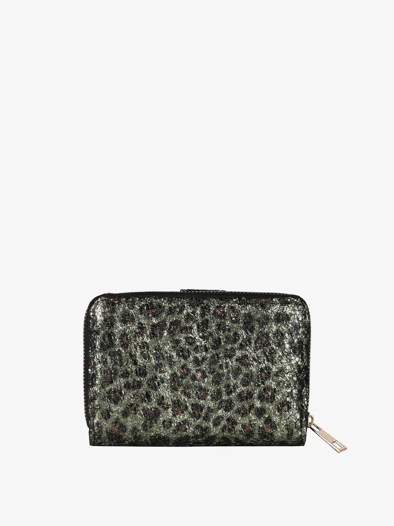 Portafoglio donna animalier - verde