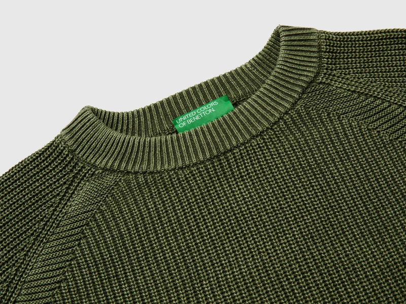 Regular Fit Stone-Washed-Pullover