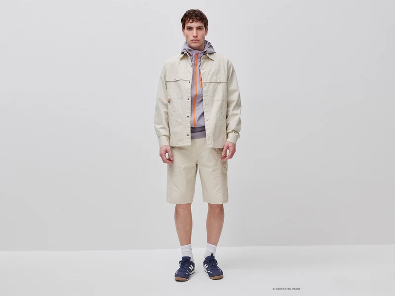 Hemdjacke aus technischem Gewebe