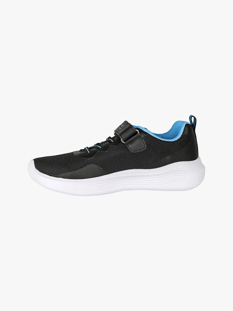 LOGO KOFY Sneakers sportive da ragazzo in mesh con chiusura a strappo - nero