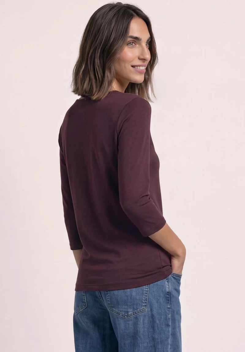 Basic Shirt mit blickdichter Front