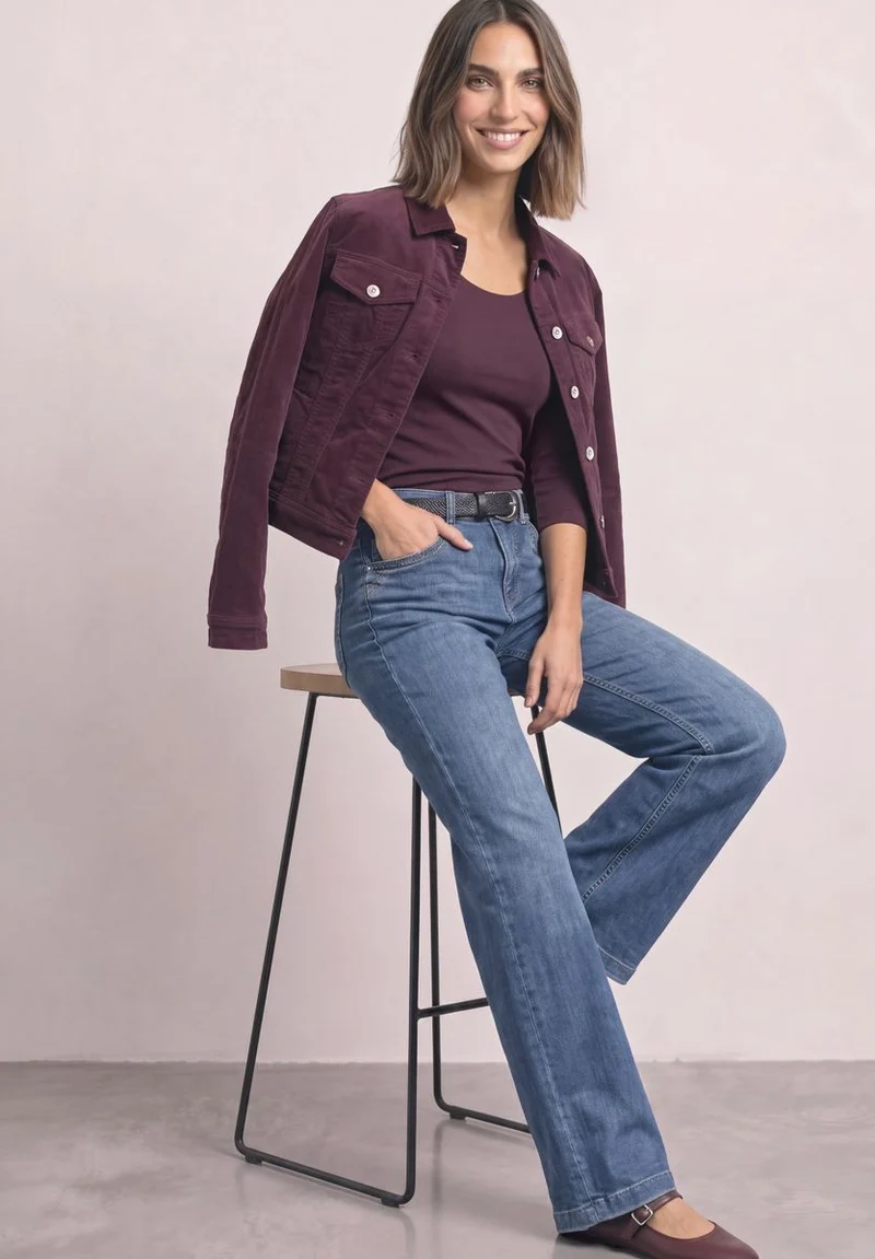 Basic Shirt mit blickdichter Front