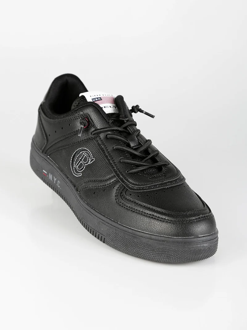 Sneakers basse da uomo modello basket - nero