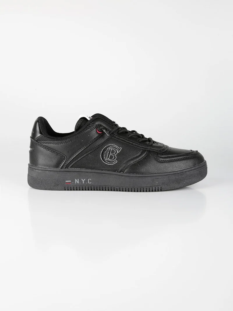Sneakers basse da uomo modello basket - nero