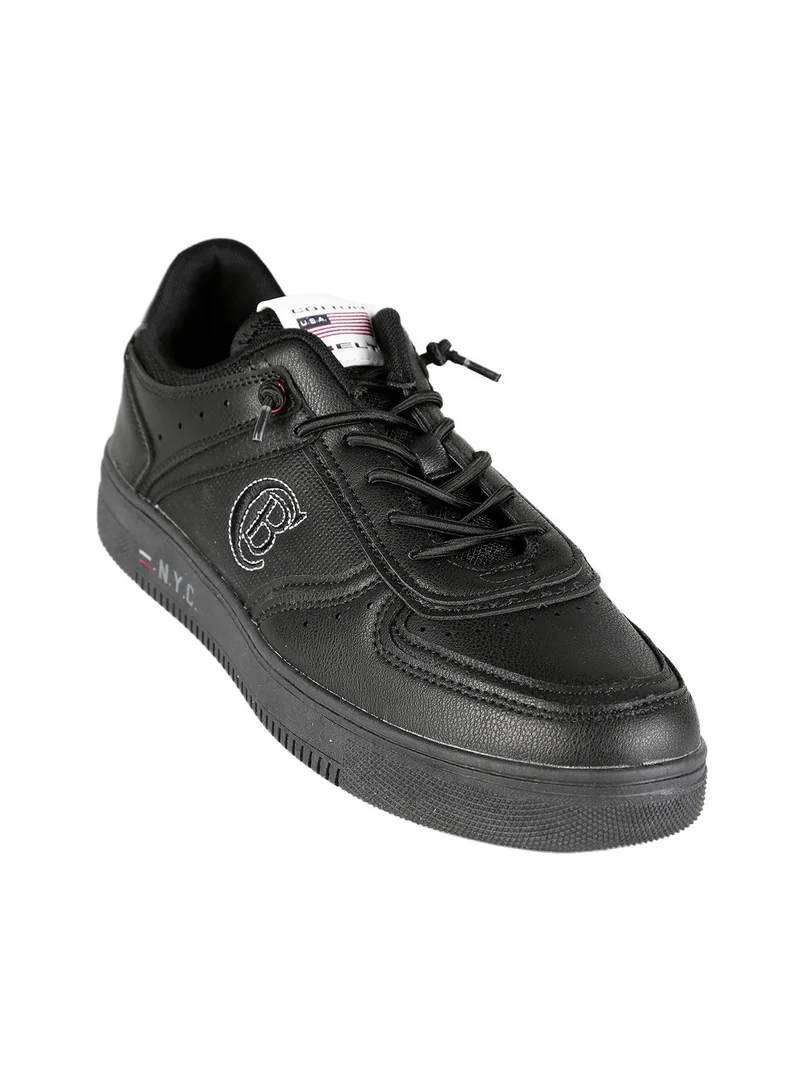 Sneakers basse da uomo modello basket - nero