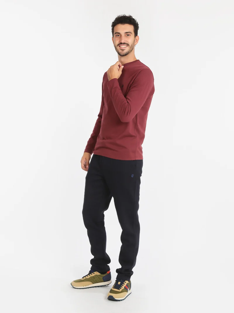 Pantaloni sportivi felpati - blu scuro