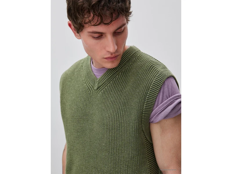 Stone-washed Regular Fit Weste