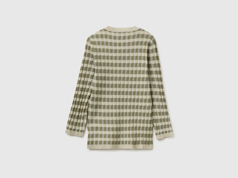 Schmal geschnittener Streifenpullover