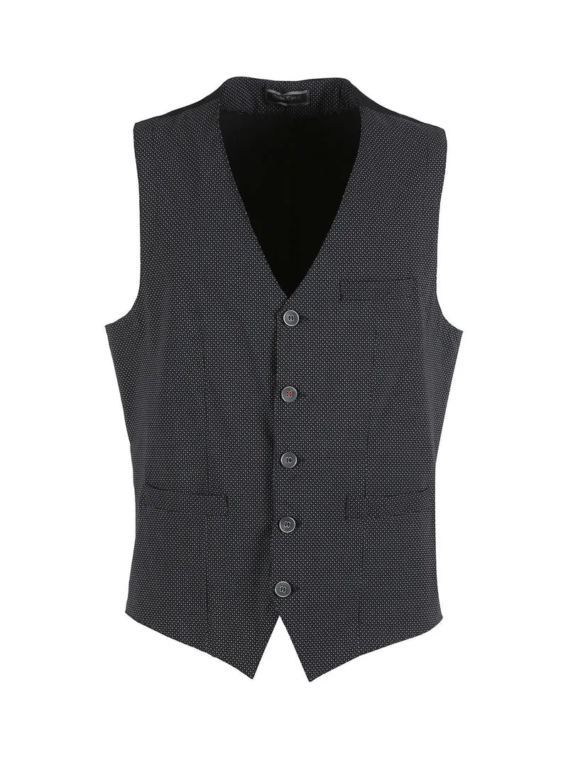 Gilet uomo con stampe - nero