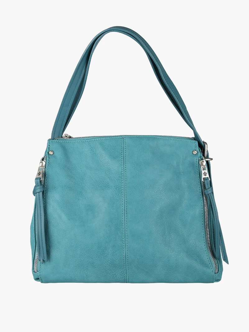Borsa tote donna con doppi manici - verde