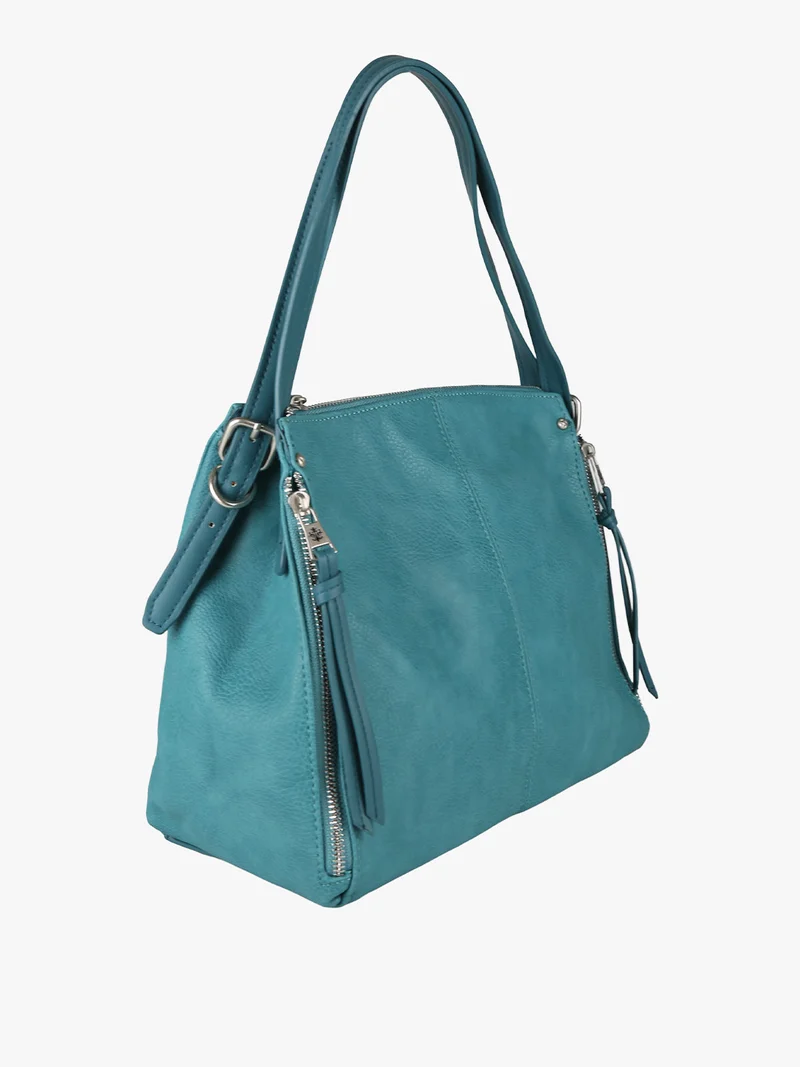 Borsa tote donna con doppi manici - verde