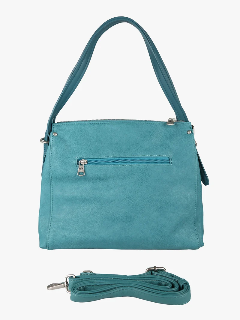 Borsa tote donna con doppi manici - verde