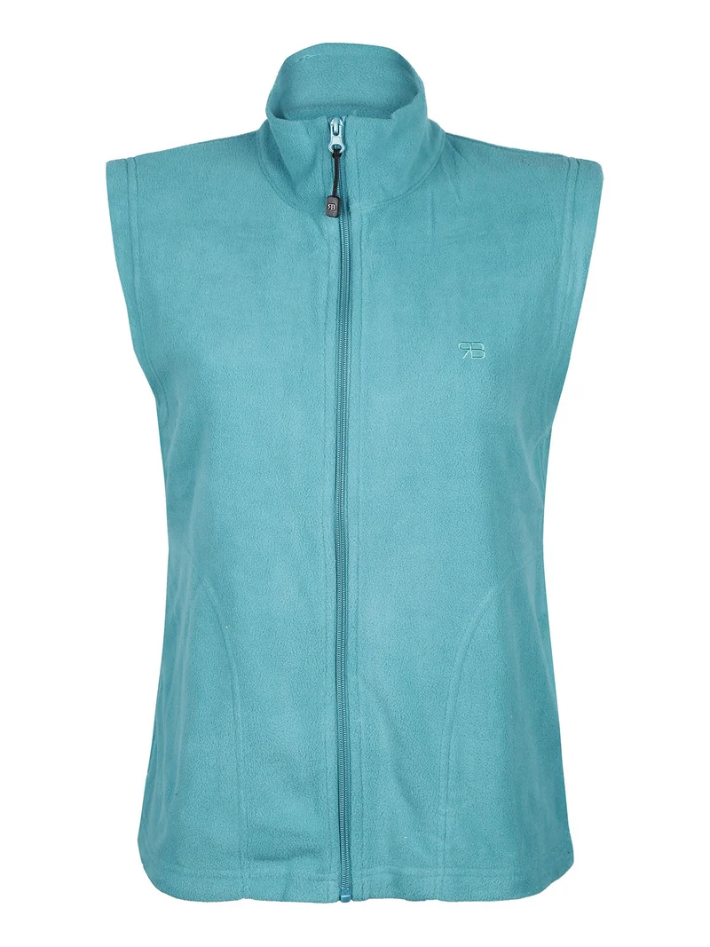 Gilet da donna in pile - turchese