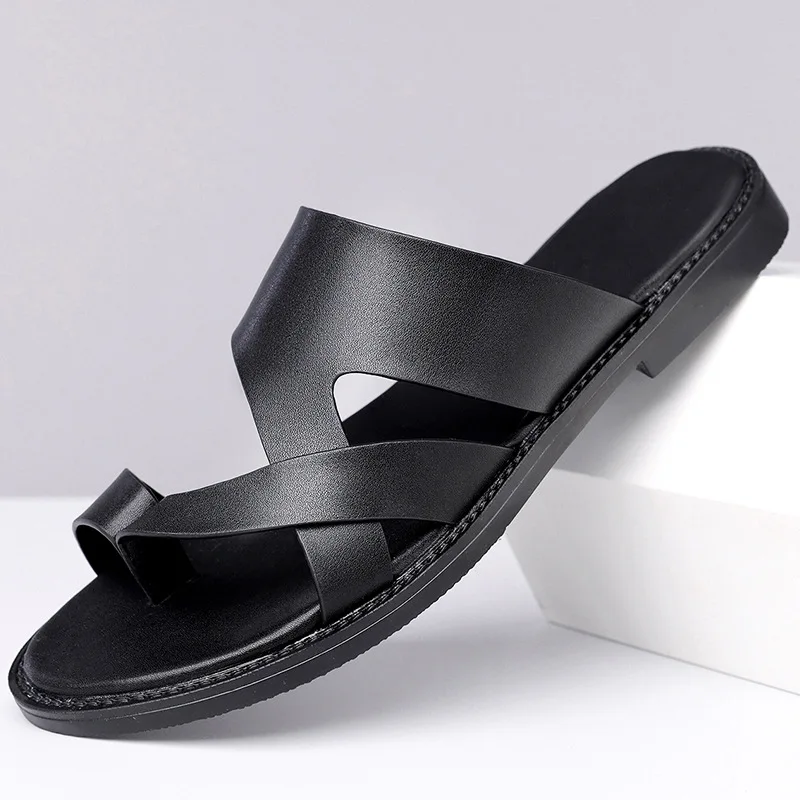 Elegant Leather Slippers
