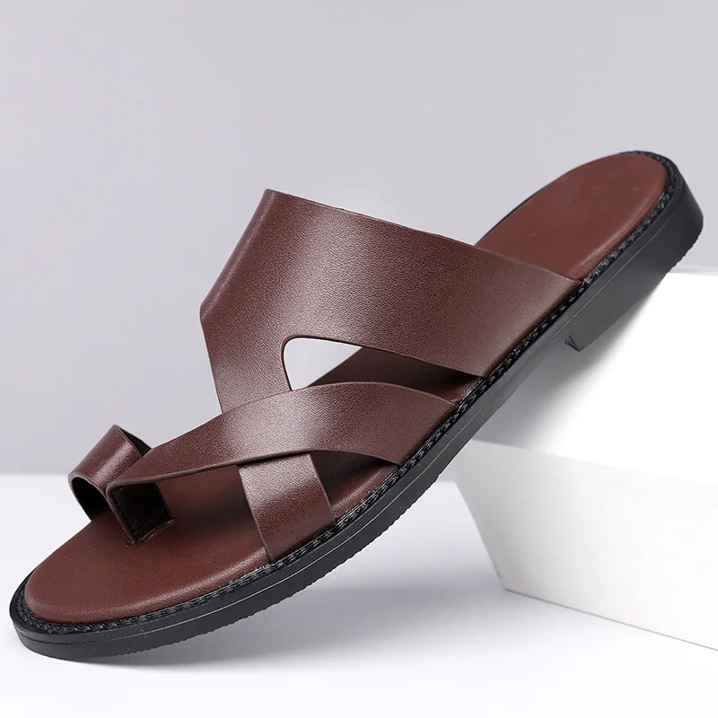 Elegant Leather Slippers