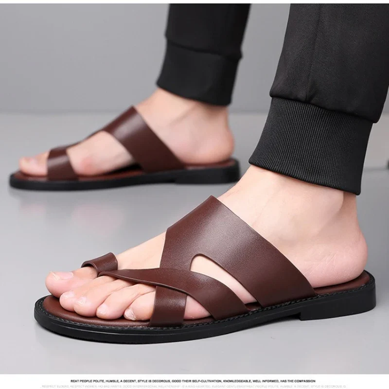 Elegant Leather Slippers