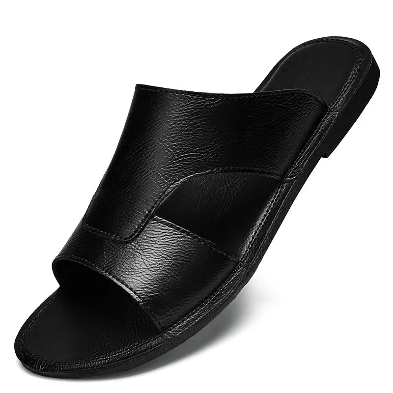 Elegant Leather Beach Sandals