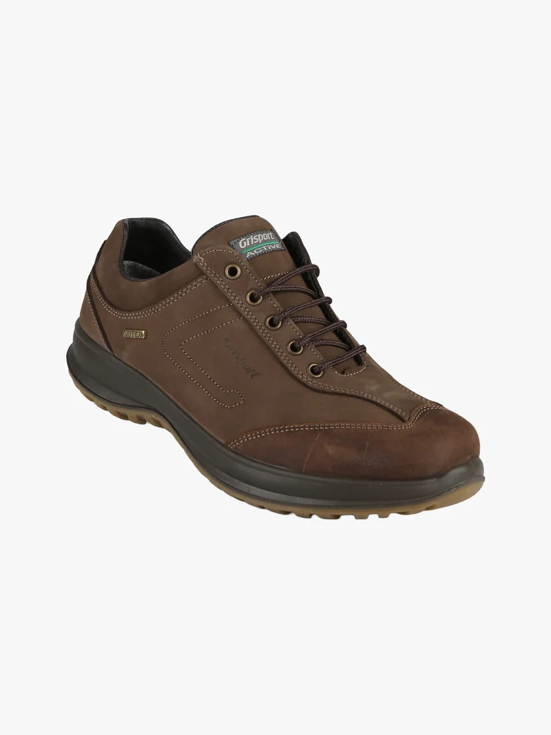 Scarpe stringate da uomo in pelle nabuk - moro