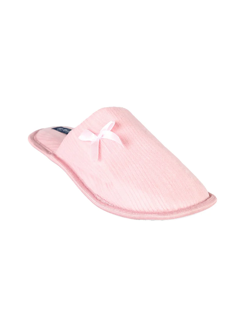 Pantofole invernali da donna in tessuto - rosa