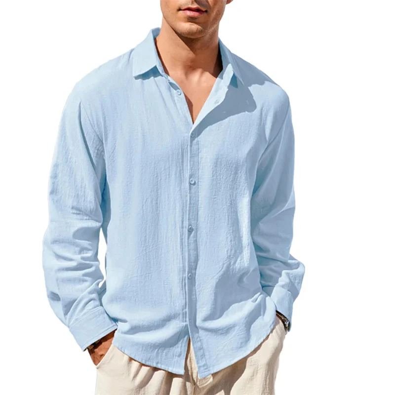 Casual Cotton Linen Men's Shirt
