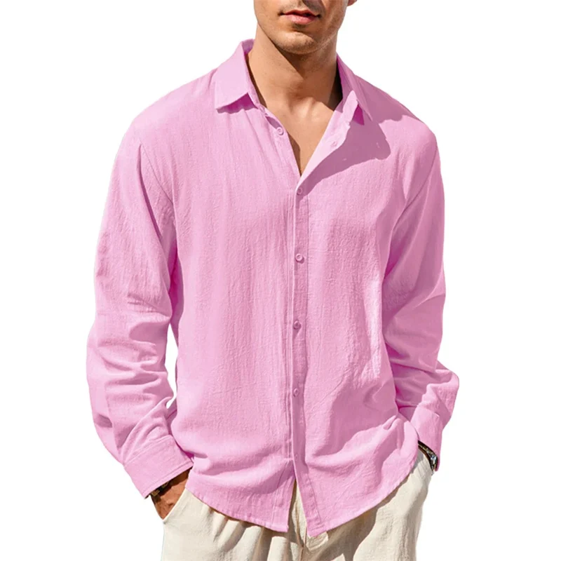 Casual Cotton Linen Men's Shirt