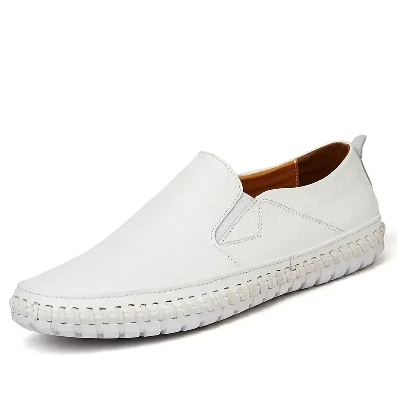 Elegant Leather Slip-On Sneakers