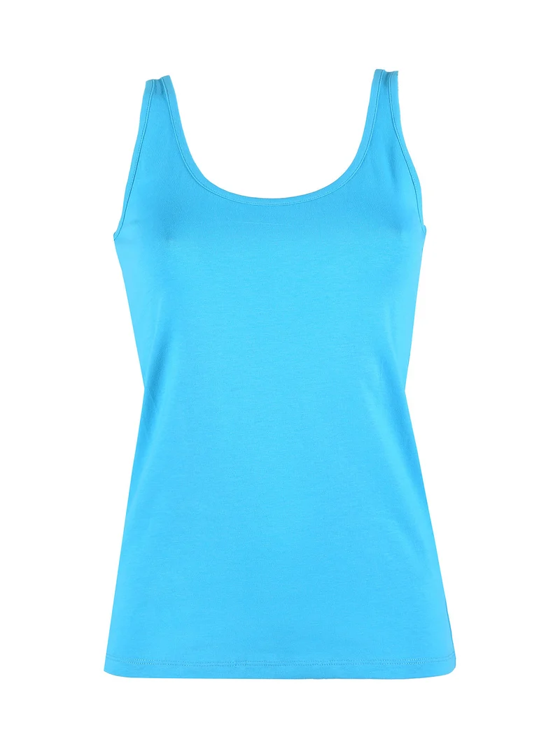 Canotta donna in cotone - blu