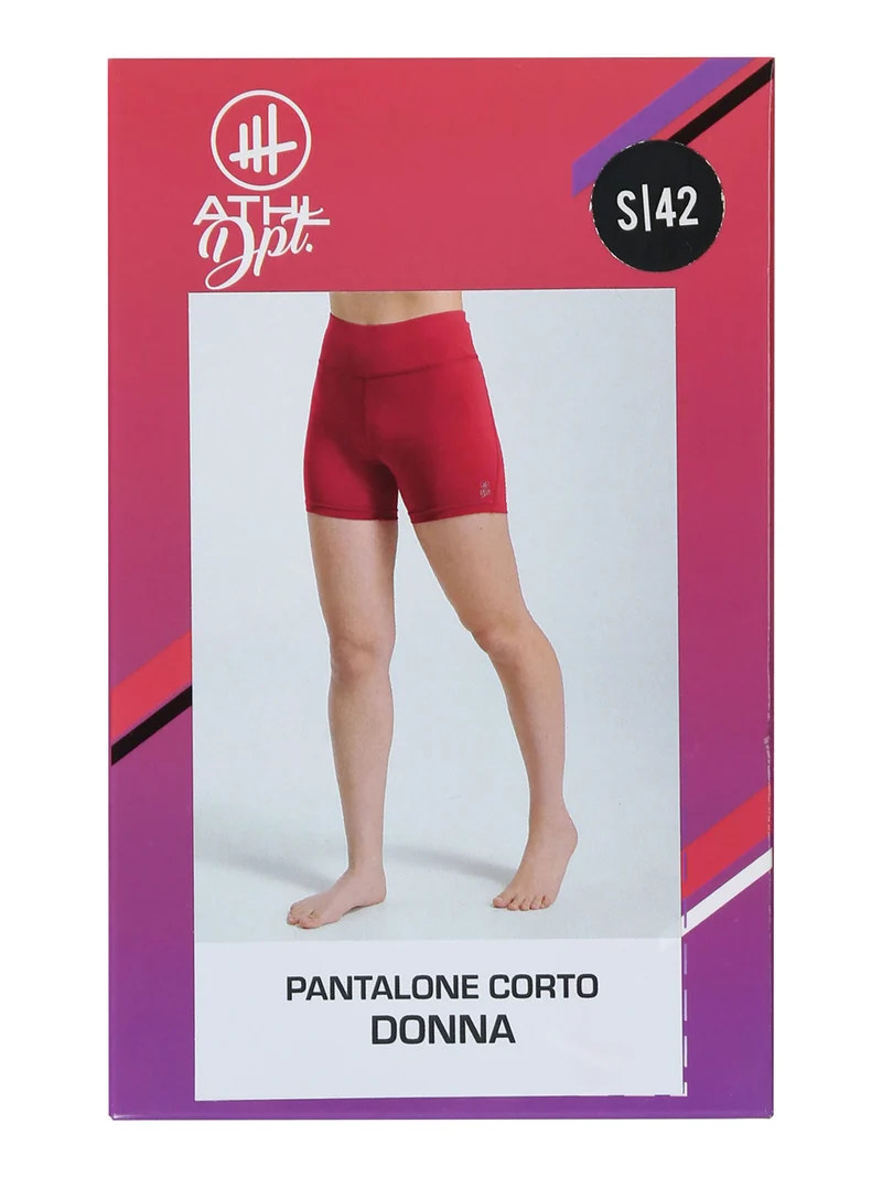 Shorts sportivi da donna elasticizzati - fucsia