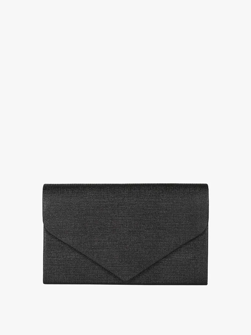 Pochette donna brillantinata - nero