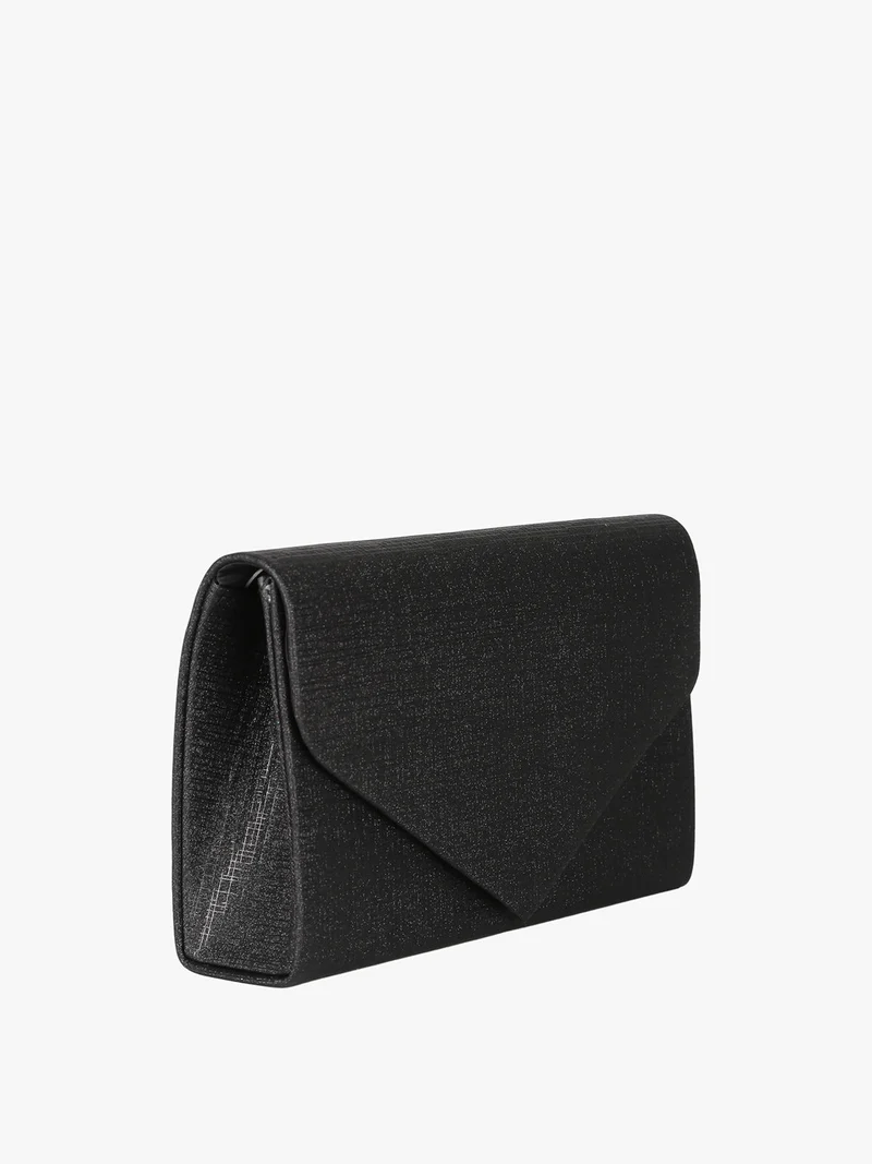 Pochette donna brillantinata - nero