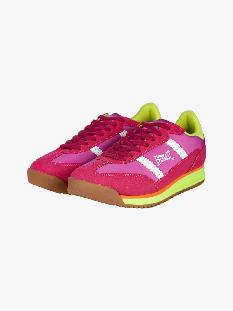 Sneakers donna stringate - fucsia
