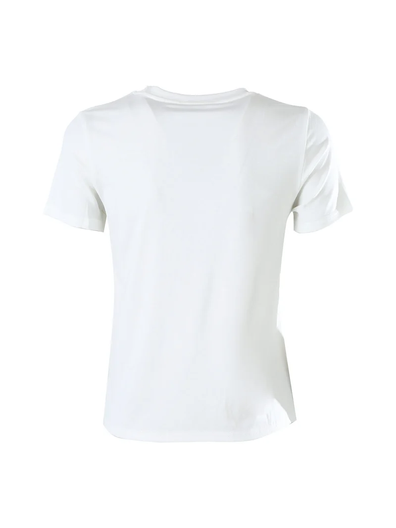 T-shirt girocollo da donna - bianco