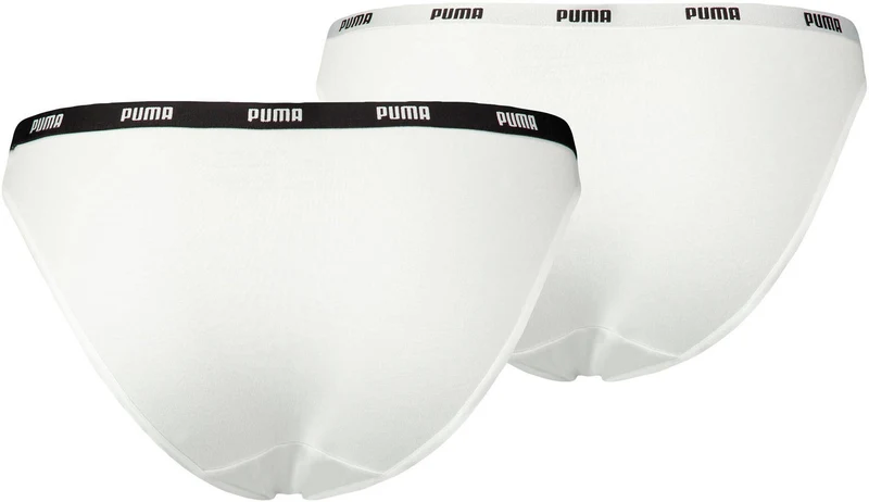 PUMA Damen Slip Iconic Bikini 2er-Pack Komfort