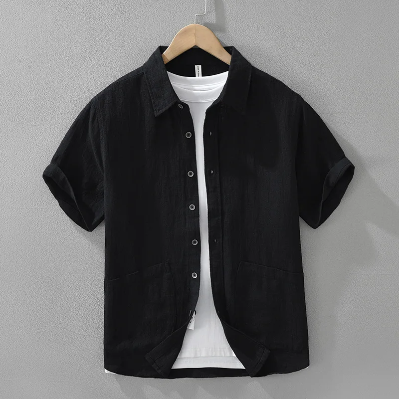 Casual Japanese Linen Shirt