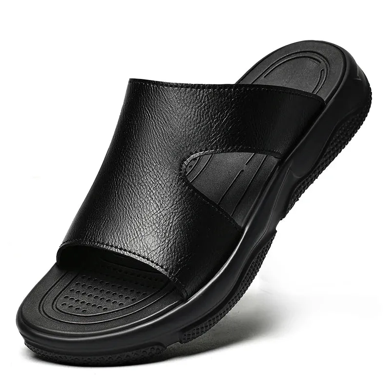 Elegant Leather Men's Sandals