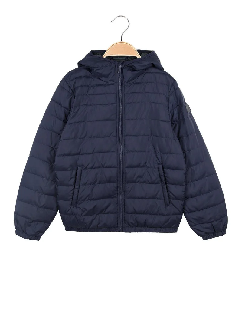 Marcus VII Bomber HD B giubbino con cappuccio blu scuro