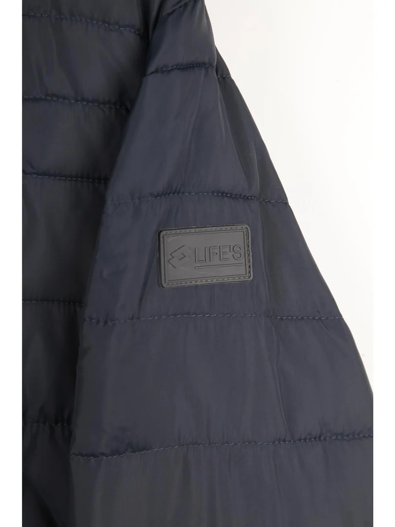 Marcus VII Bomber HD B giubbino con cappuccio blu scuro