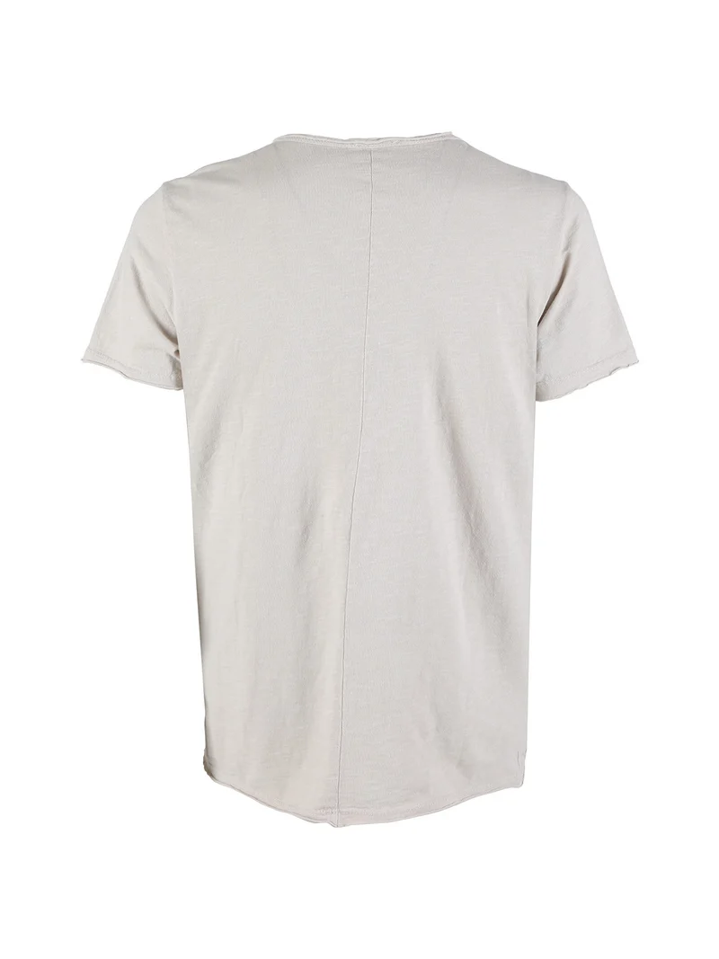 T-shirt uomo in cotone con taschino - beige
