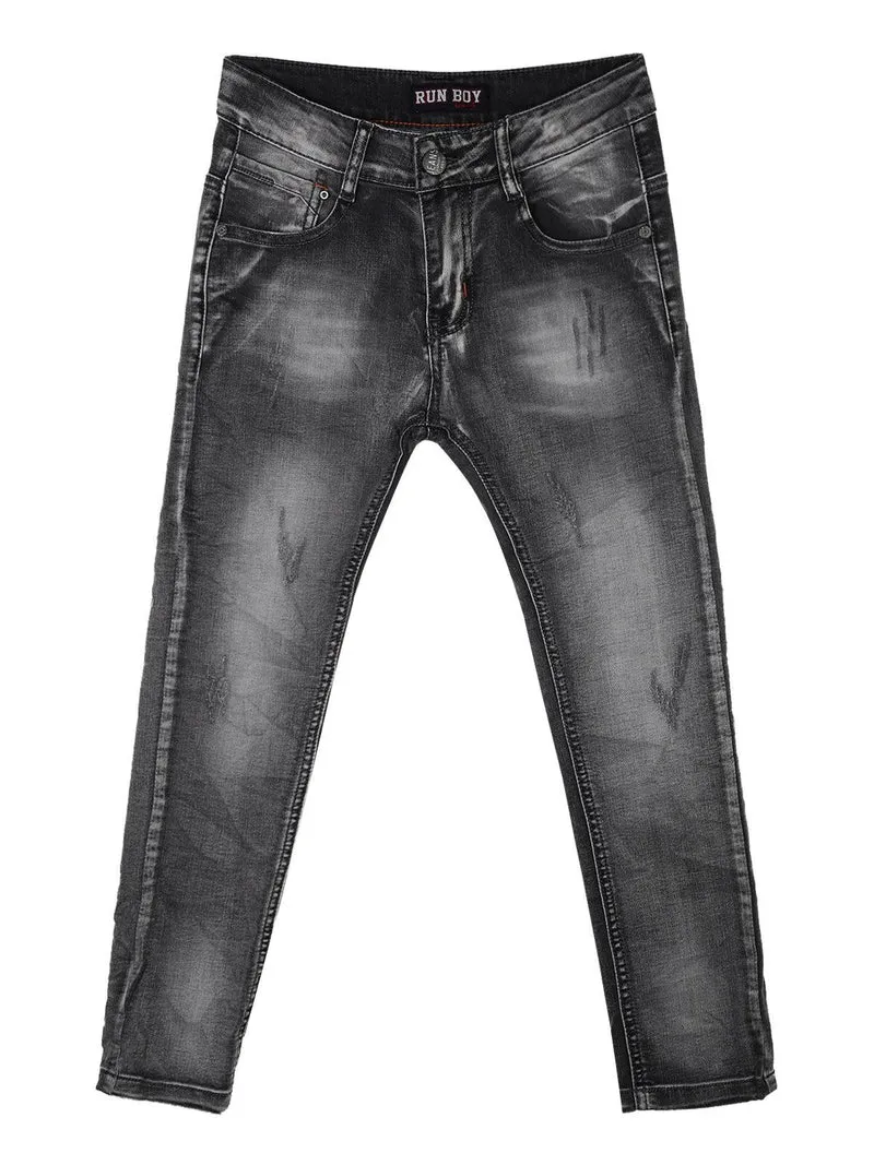 Jeans grigi con strappi - grigio scuro