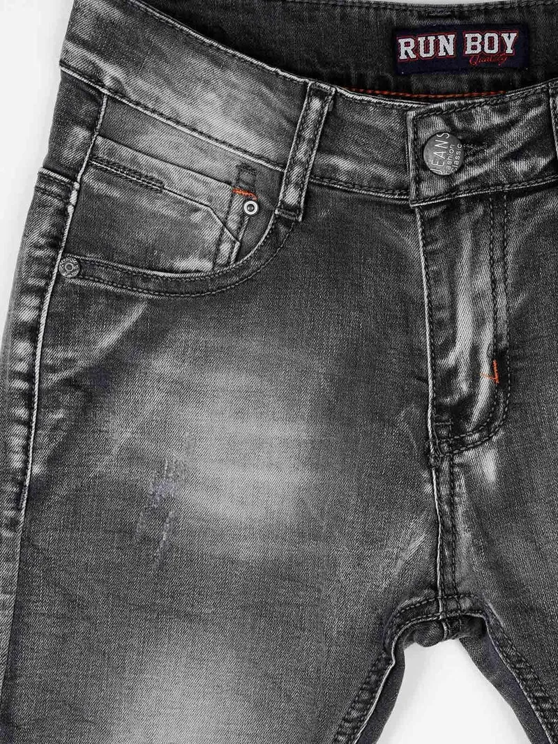 Jeans grigi con strappi - grigio scuro