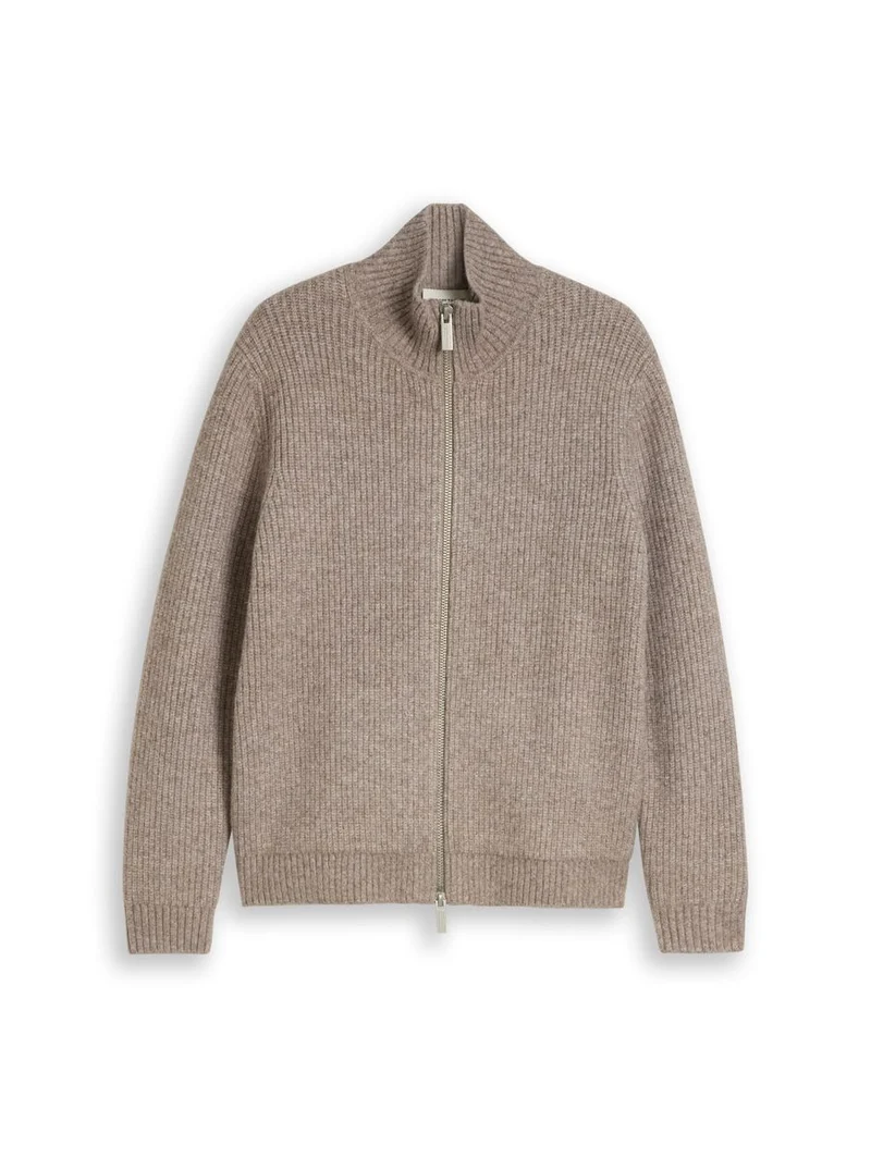 Strickjacke mit Wollanteil