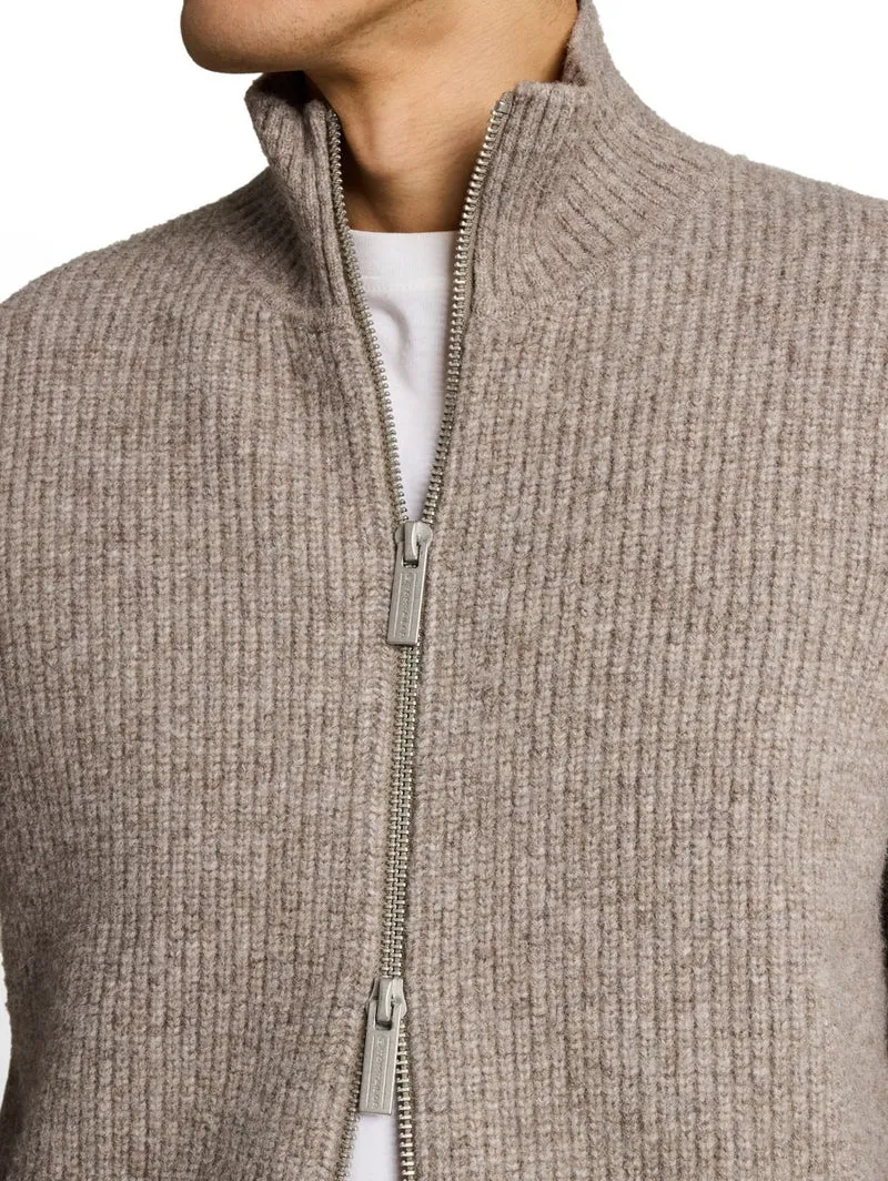 Strickjacke mit Wollanteil