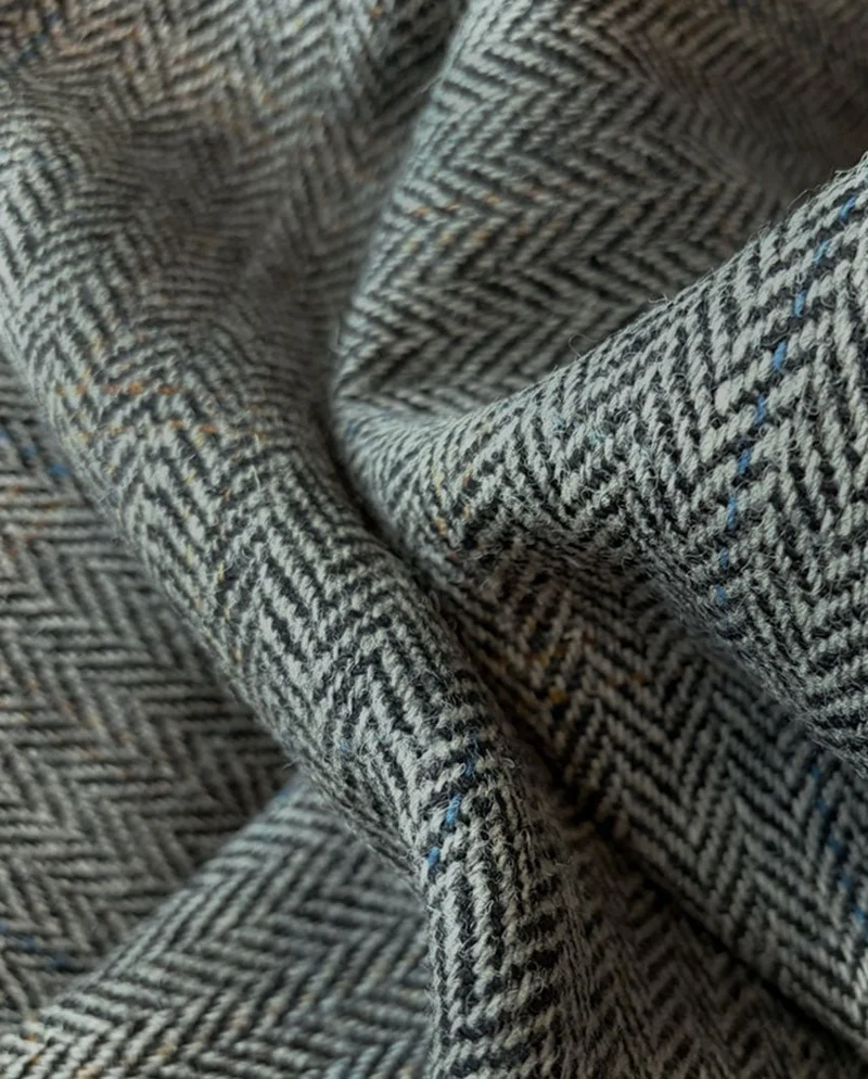 Harris Tweed Sakko "London" in grey Herringbone