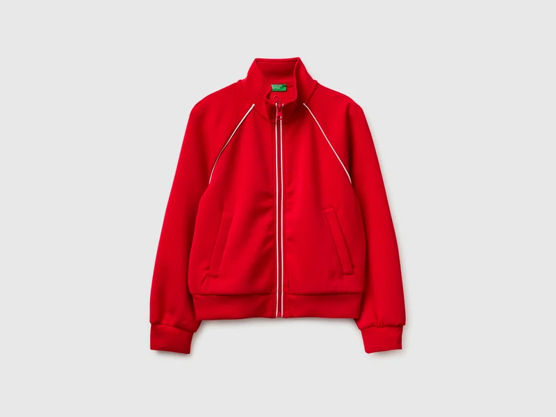 Neopren-Sweatshirt mit hohem Kragen