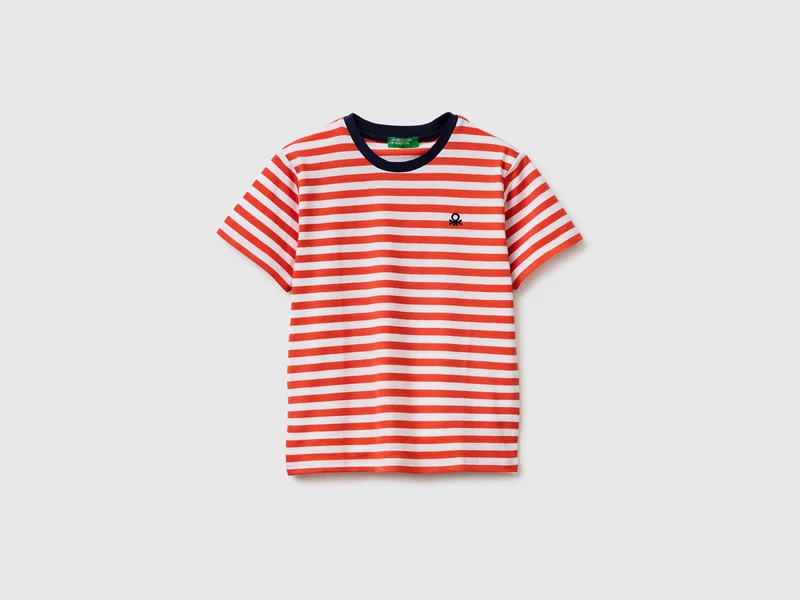 Gestreiftes Kurzarm-T-Shirt
